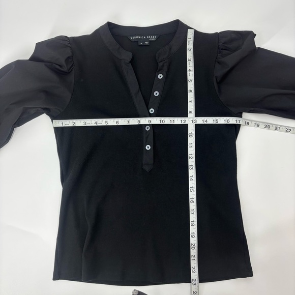 Veronica Beard Coralee Puff Sleeve Top - Picture 12 of 15